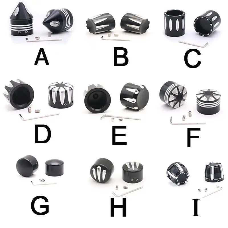 Motorcycle 29mm Front Axle Nut Cover Cap Bolt For Harley Touring Softail Breakout Dyna Street Bob Fat V-Rod FLTR VRSC XG XL |