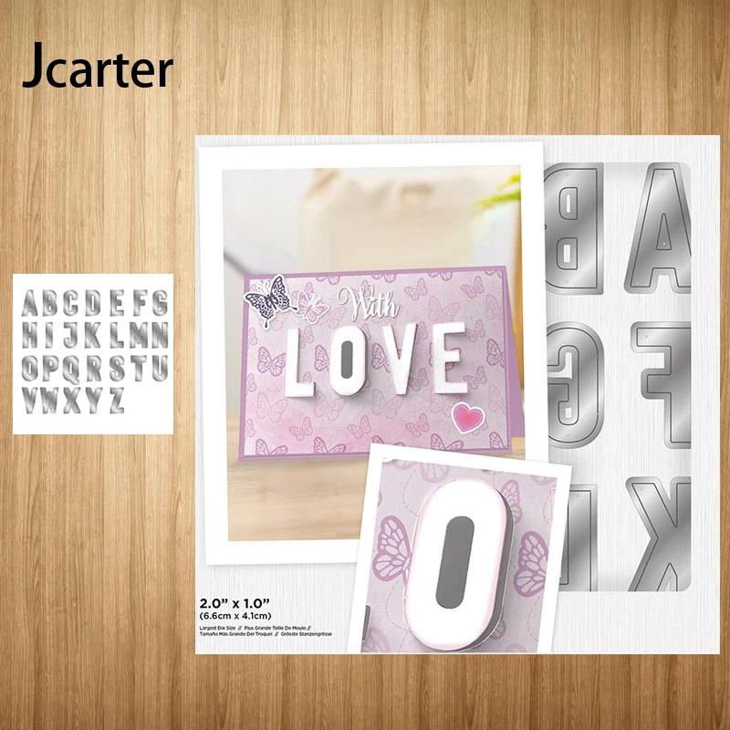 

2022 English Alphabet New Design Metal Cutting Dies Craft Scrapbooking Handmade Knife Mould Blade Punch Stencils Dies Cut Model