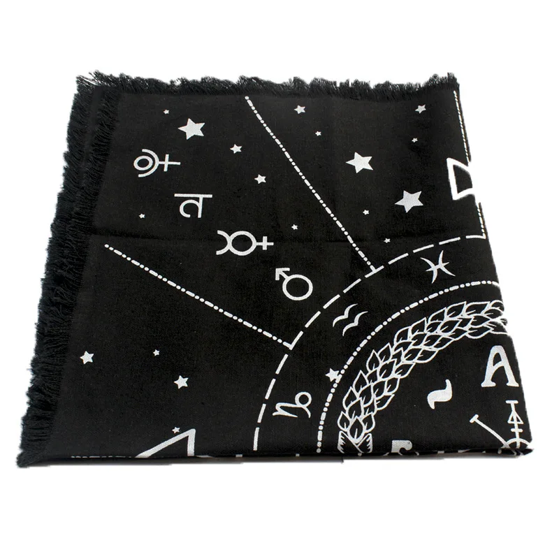 60*60 cm New Tarot table cloth cotton high-end custom fringed side brand divination tablecloth cross-border | Спорт и развлечения