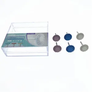 6 шт.компл. зубная композитная смола, набор для полировки диска, спиральная щетка, боры, стоматологическая лабораторная техника, материалы