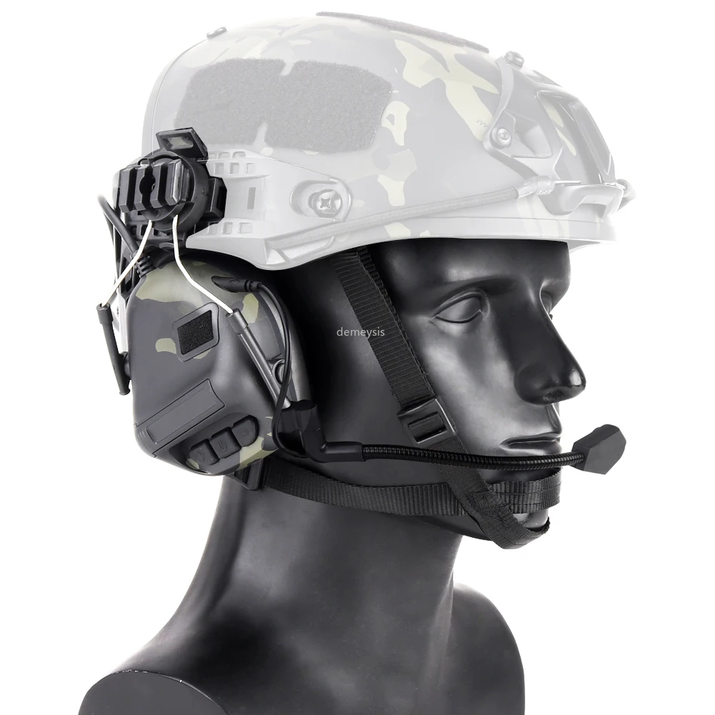 Тактические наушники с шумоподавлением для страйкбола|Тактические гарнитуры и