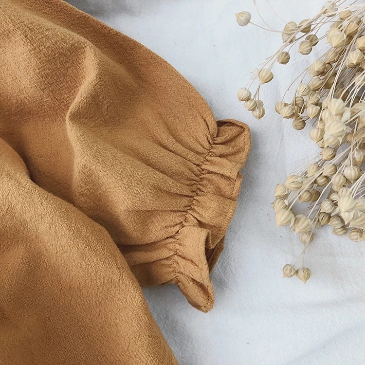 Детское двубортное платье для девочек с большим отворотом на весну/осень |