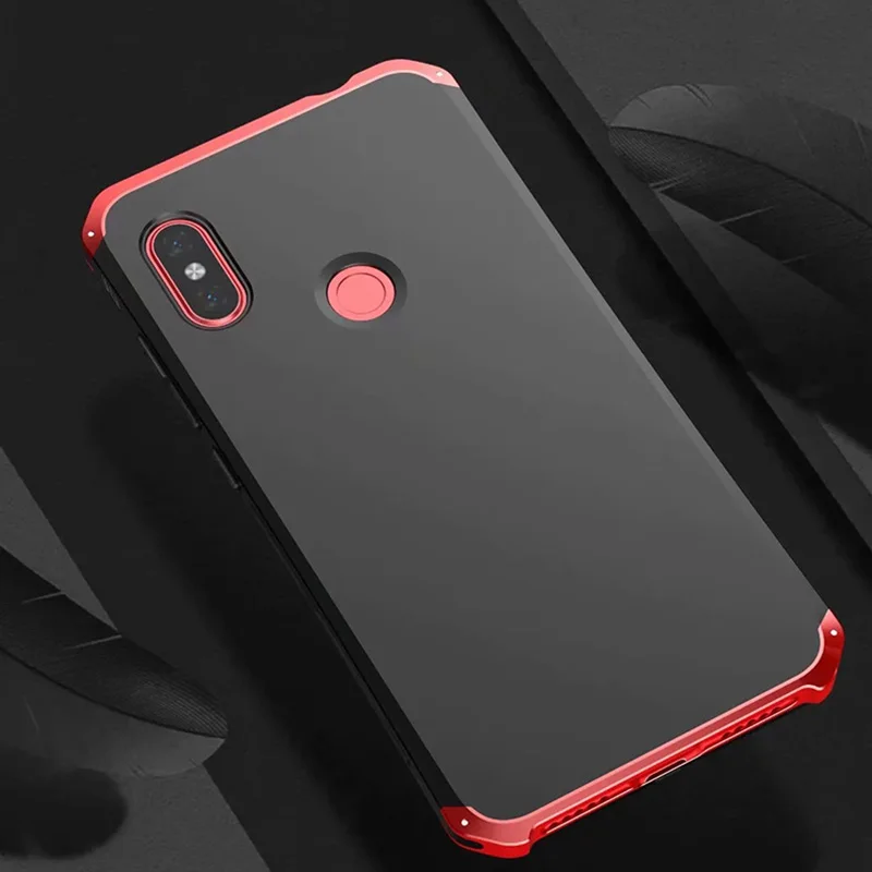 Роскошный бронированный чехол для Xiaomi Redmi Note 7 Pro Чехол Note6 Алюминиевый металлический бампер жесткий ТПУ задняя крышка для Xiaomi 8 SE чехол