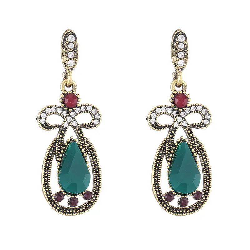 

Винтажные серьги для женщин, кристаллы, длинные висячие свадебные серьги, модные ювелирные изделия, аксессуары