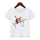 Футболка детская Винтажная с художественным принтом для гимнастики