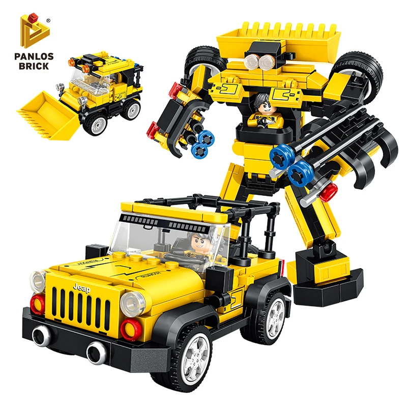 Строительные блоки РОБОТ город гоночный автомобиль игрушки Кирпичи развивающий