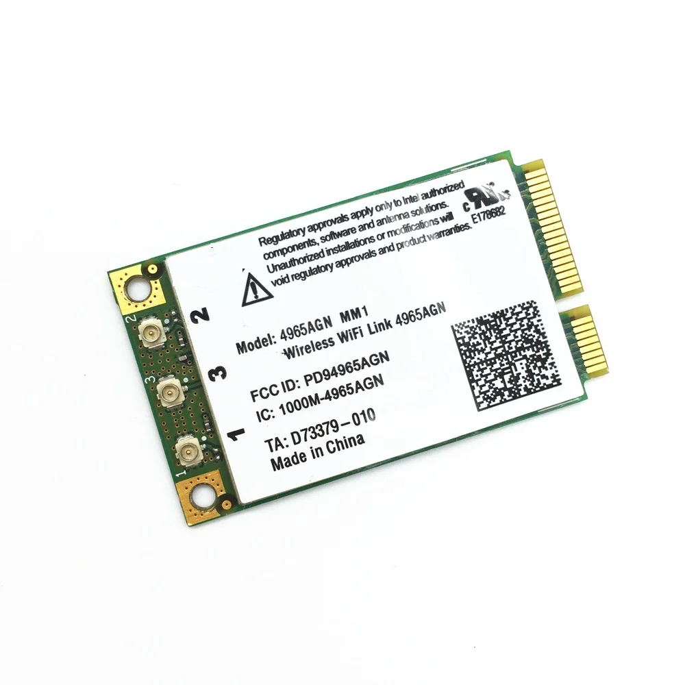 Новая карта SSEA для Intel Wireless WiFi Link 4965AGN Mini PCI-E Dell D420 D430 D520 D530 D620 1530 E1705 1730 E1505 D630 |