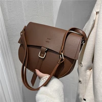 vintage half moon saddle crossbody shoulder bags for women luxury brand designer large capacity work ladies handbags trends 2021