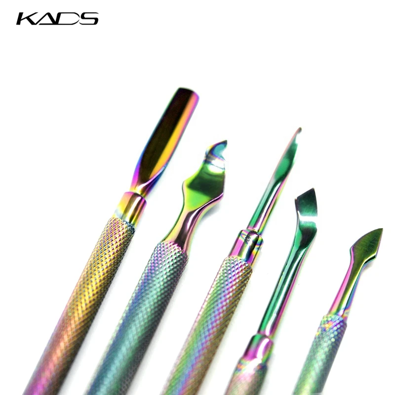 8 видов двухсторонний толкатель для кутикулы Радужный резак щипцы клипер