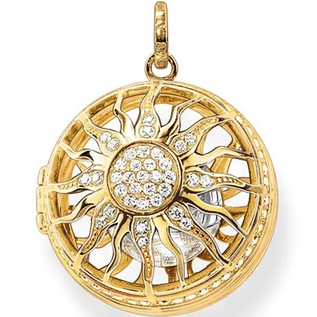 Лидер продаж подвеска ThomasPT2574 с золотым цирконием солнце и Глобальное