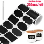 250 шт. Стикеры для меловой доски с ручкой съемные водонепроницаемые банки для меловой доски персонализированные Стикеры для украшения кухни