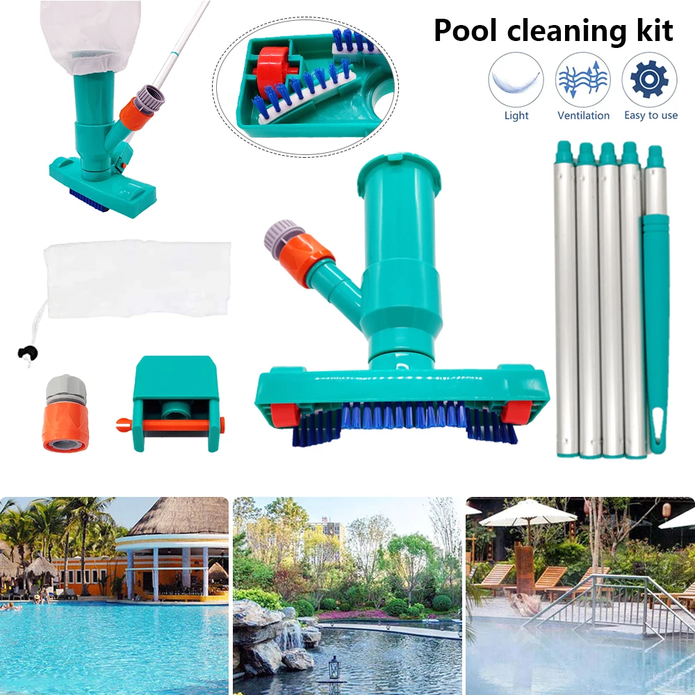 

Плавательный пылесос для бассейна очистки дезинфекции инструментов всасывающая головка фонтана для спа-пылесос для бассейна щетка с ручко...