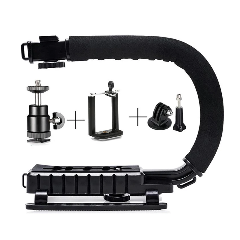 U Grip Accessories Mamen U Grip камера стенд с кронштейном держатель ручка микрофона ручной стабилизатор для DSLR DV видео Vlog съемки фотографии - Цвет: U Grip Accessories