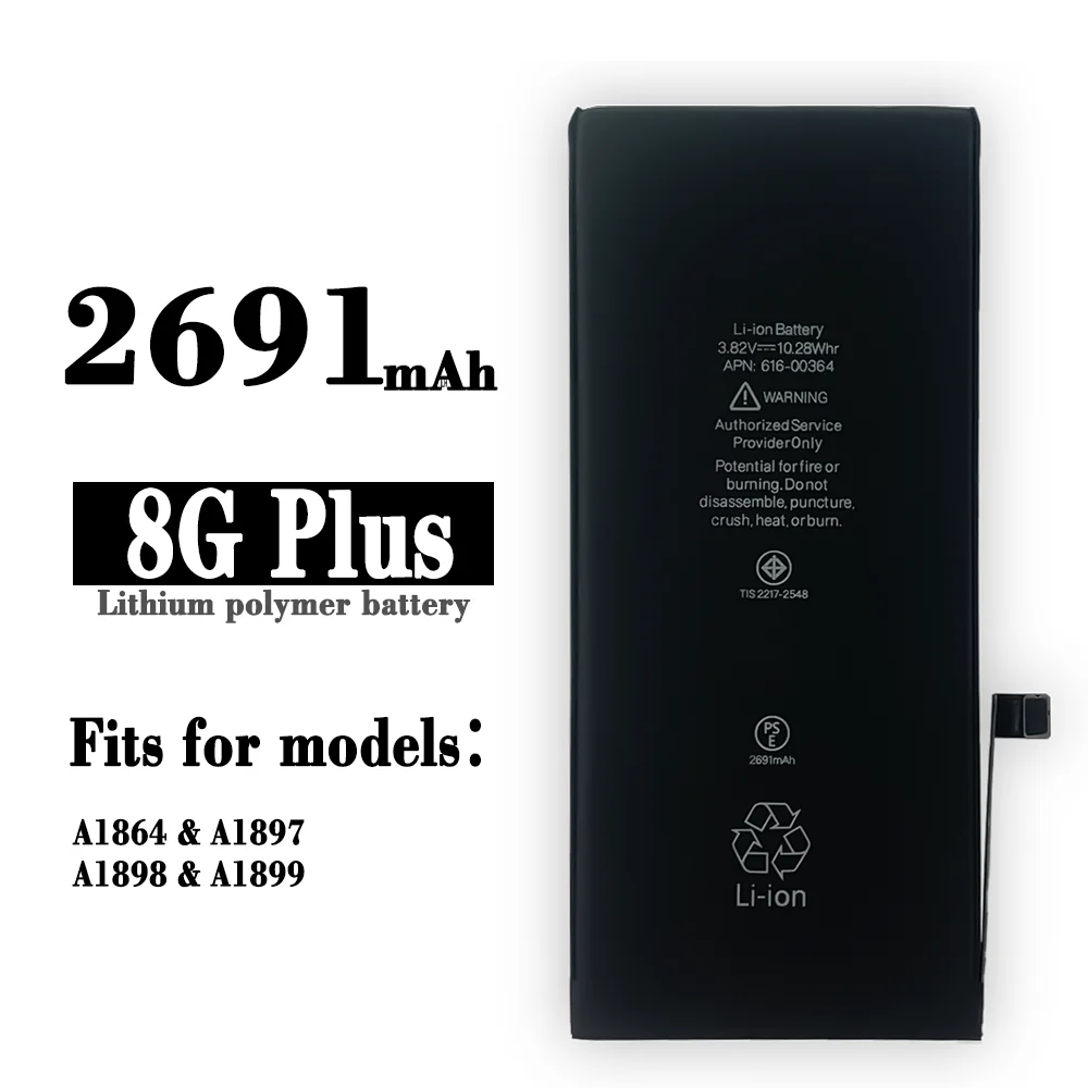 Compatible For Apple / iPhone 8 Plus 2691mAh Phone Battery Series