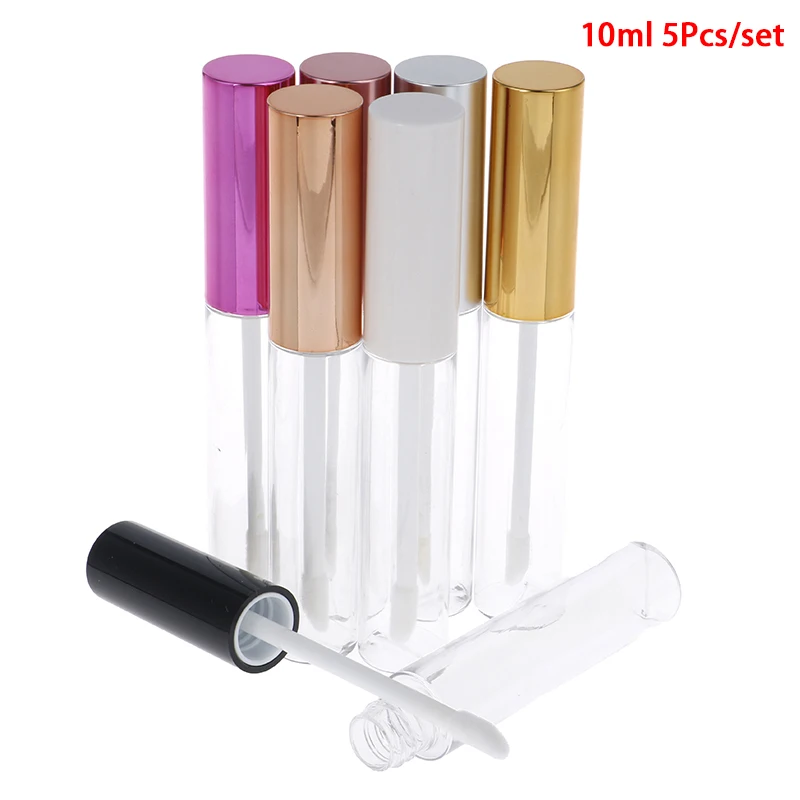 

5pcs/lot 10ml Empty Rose Gold Lip Gloss Tube Lipgloss Tube Container Makeup Container Packaging