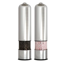 electric automatic salt and pepper grinder gravity spice mill adjustable spices grinder with led light kitchen tools