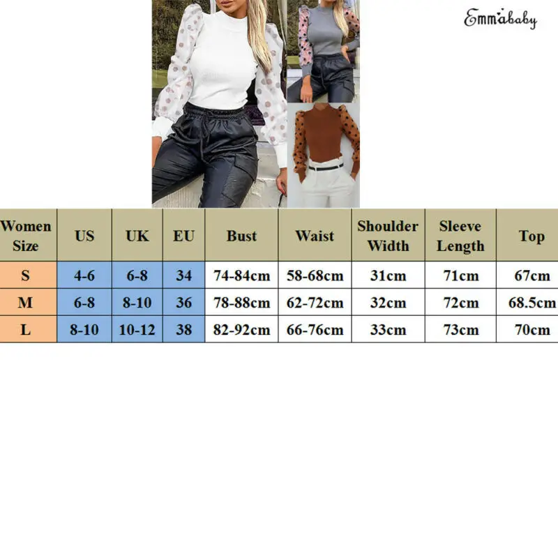 Женский трикотажный джемпер с длинным рукавом и высоким воротом | Женская одежда