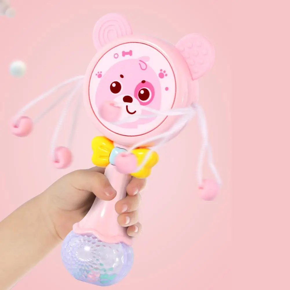 

Illuminated Rattle Baby Rattles Drum Children's Colorful Glowing Rattle Music Light Flash Toy Newborn Teething Educational Toy