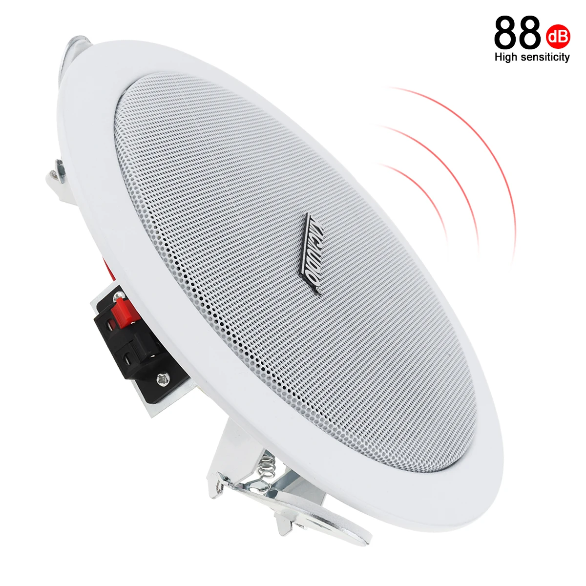 New 6W Surface Mount Metal Microphone Input USB MP3 Player Ceiling Speaker Public Broadcast Background for Home / Supermarket