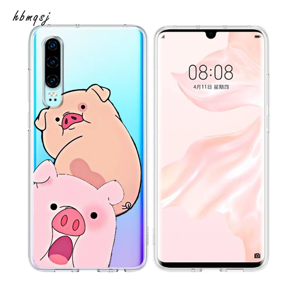 Мультяшный чехол для huawei honor 6a силиконовый мягкий милый оригинальный прозрачный