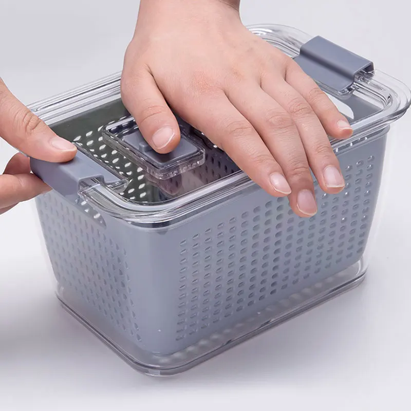 

Kitchen Adjustable Stretchable Refrigerator Organizer Drawer Basket Refrigerator Drawers Vegetable Storage Rack Holder PI66
