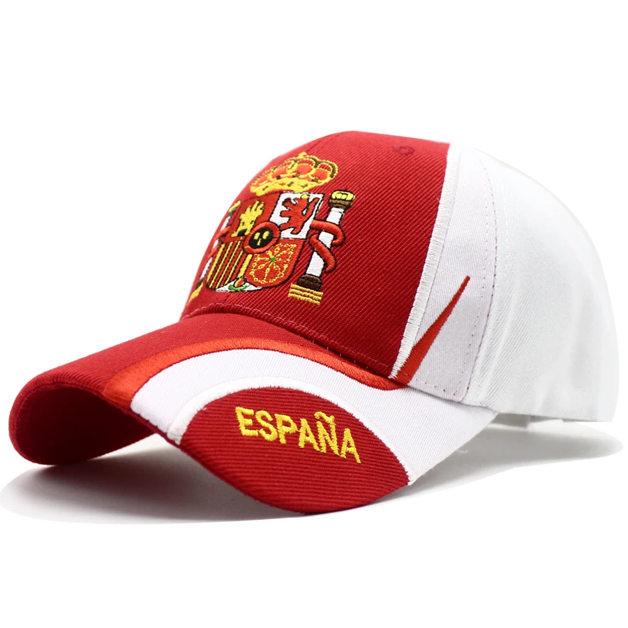 LIBERWOOD Brand hat Spain Espana Country Flag Baseball Cap Hats men female casual Sport Adjustable Cap Embroidered Spanish Gift