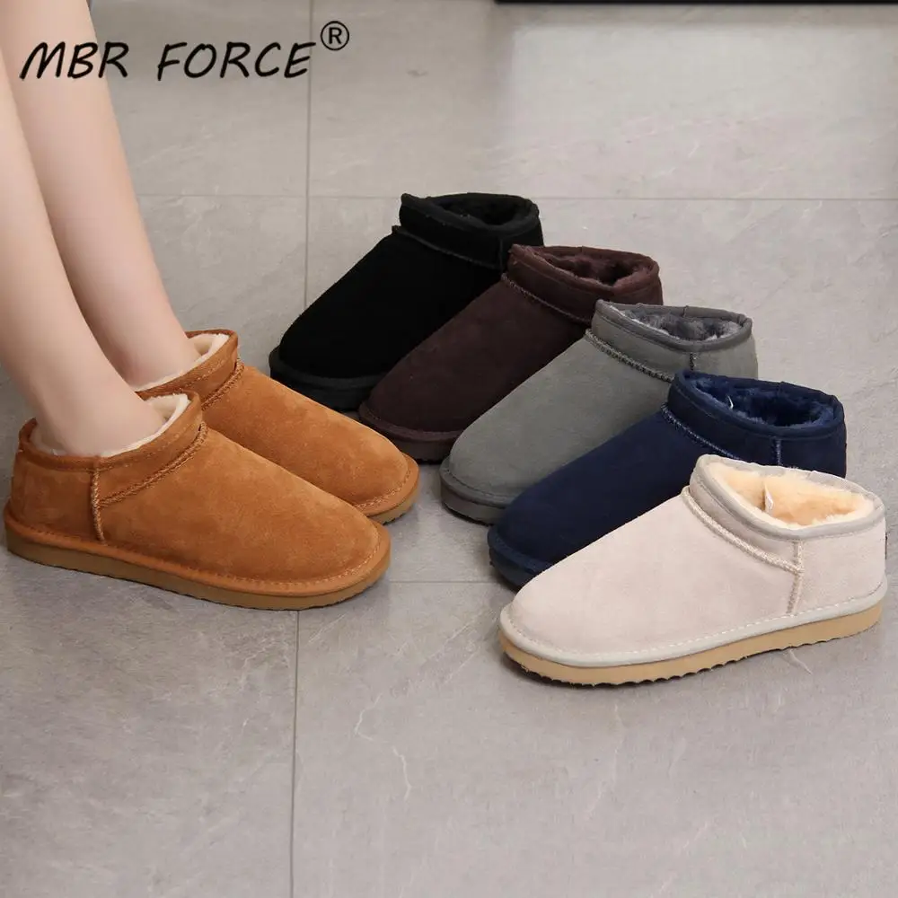 MBR FORCE/женские зимние ботинки в австралийском стиле Ботильоны из натуральной