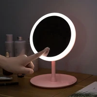 led light makeup mirror storage led face mirror adjustable touch dimmer usb led vanity backlit mirror table cosmetic mirror