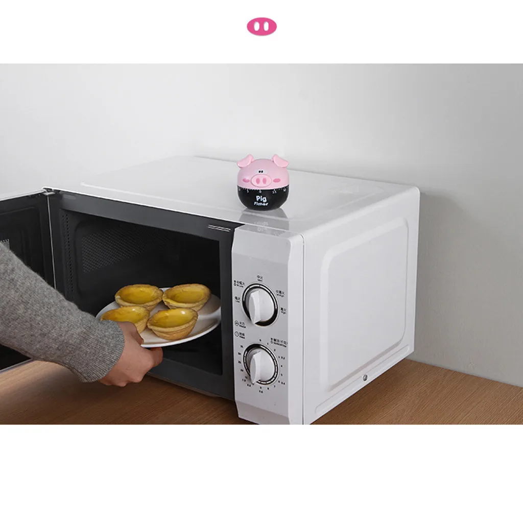 Кухонный таймер для приготовления пищи 60 минут с милыми животными Сталь Пластик