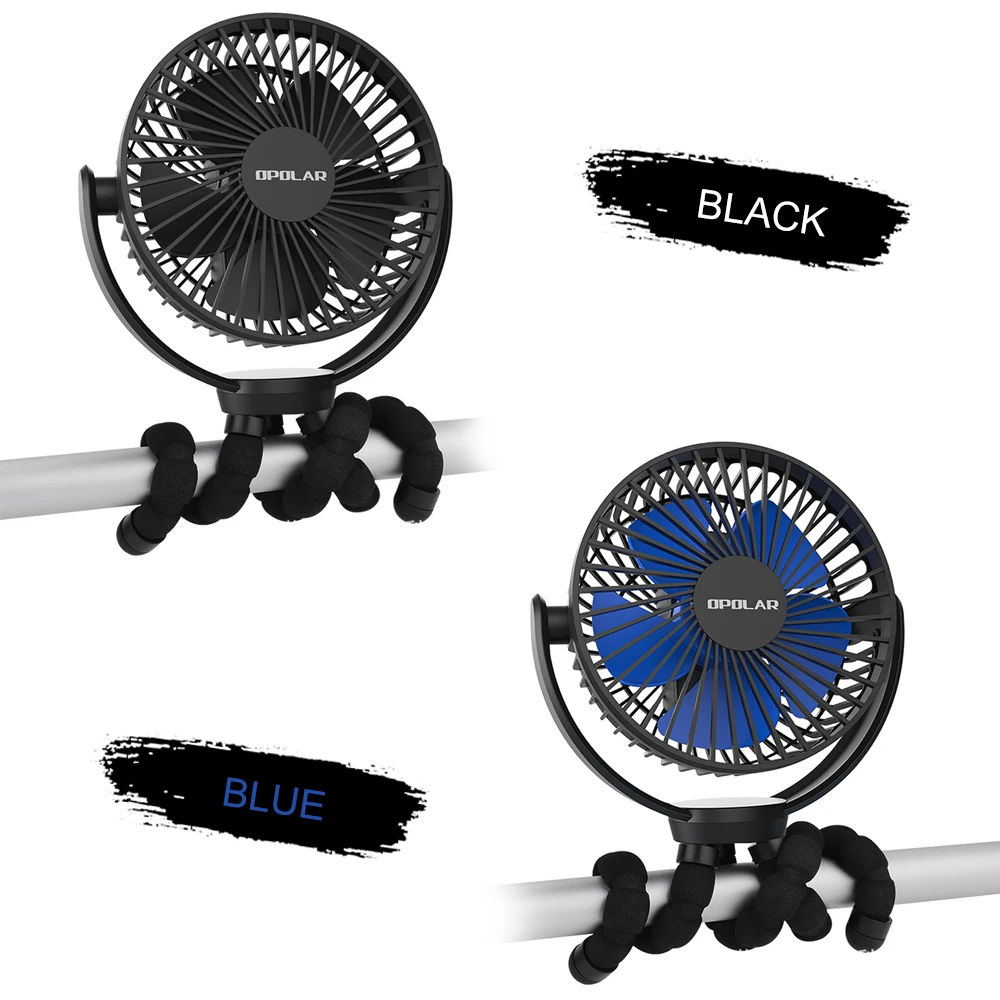 5000 мА · ч перезаряжаемый вентилятор на батарейках с гибким штативом вращающийся