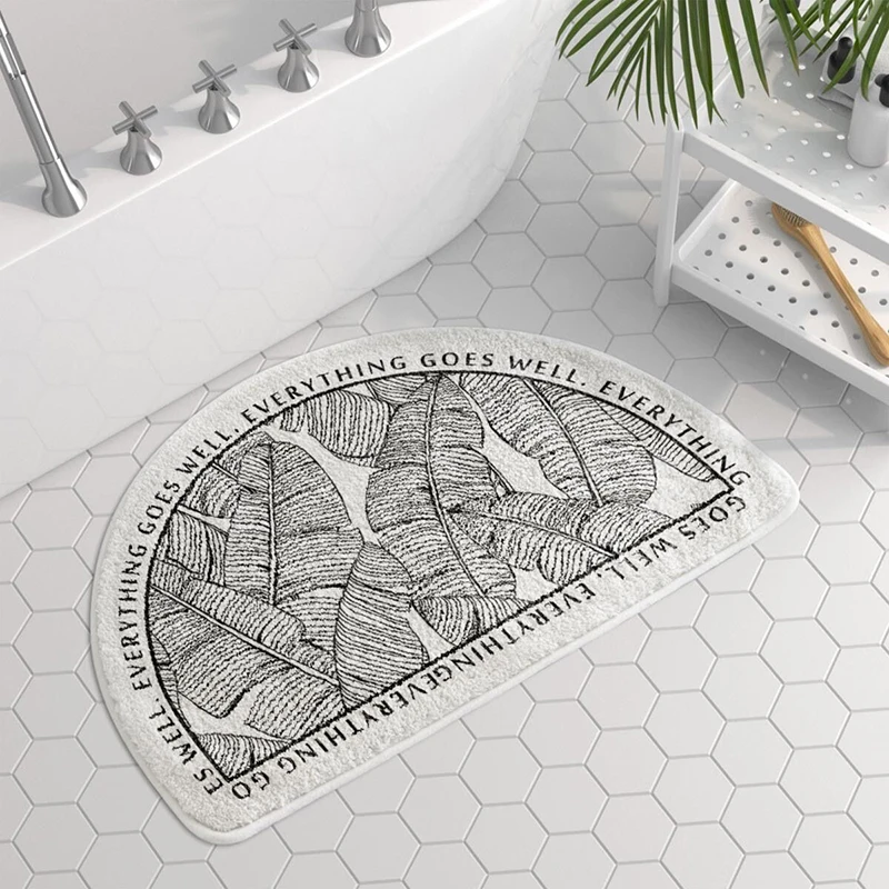 flocking bath mat anti slip absorbent bathroom carpet strong water absorption floor area rugs for shower room home door mats free global shipping