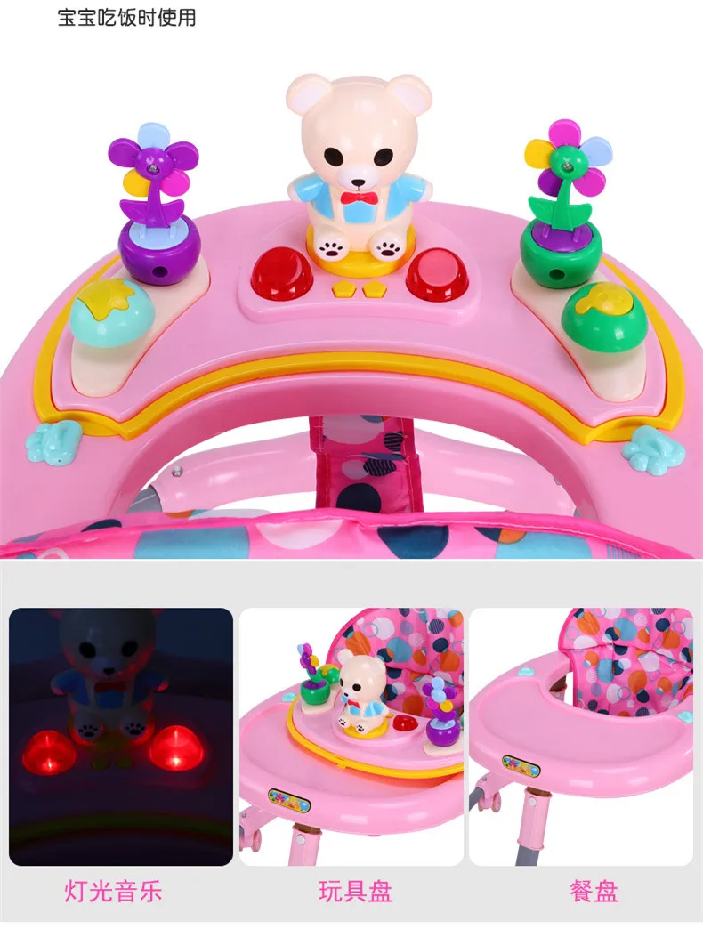 Детские Многофункциональные ходунки складные анти падений O голенище 6 18