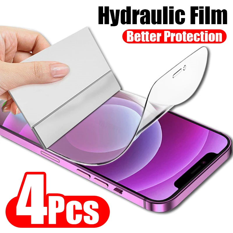 

4Pcs Full Cover Hydrogel Film On For Huawei Mate 9 10 20X 20RS 20 30 40 Pro Screen Protector P9 P10 Plus P20 Lite P30 P40 P50