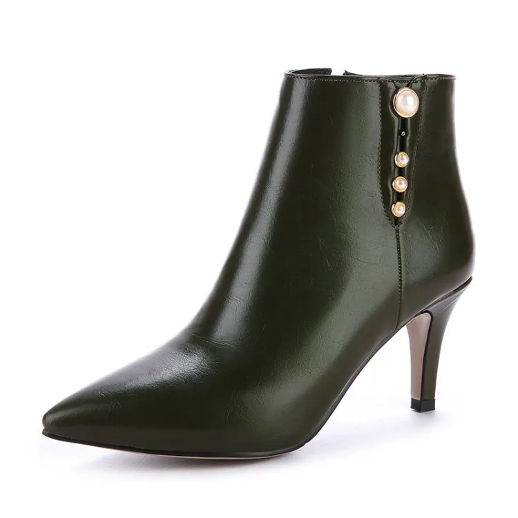 Модные невысокие сапоги большого размера в европейском и американском стиле с