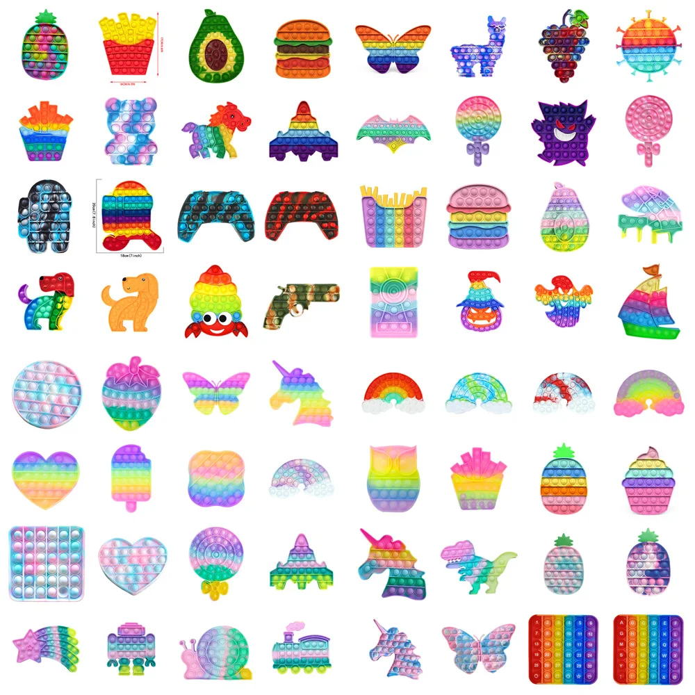 Антистресс новинка Радужный Пузырь для рук | Игрушки и хобби