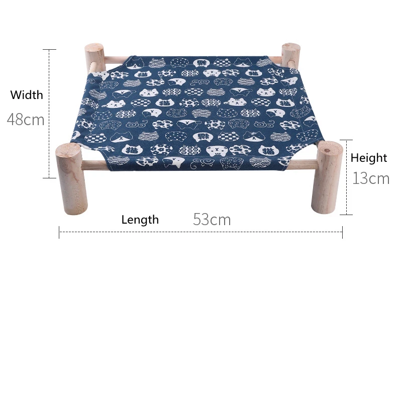 Летняя деревянная Лежанка для домашних животных питомник маленьких собак