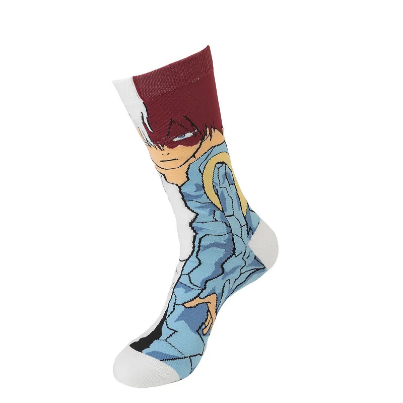 Носки с героями аниме Моя геройская Академия Izuku Midoriya All Might Bakugou Katsuki Todoroki Shouto для