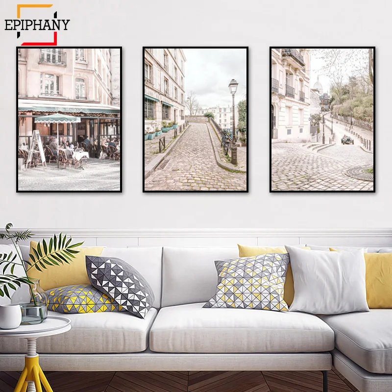 Жикле настенный искусство и принты декор для спальни Современная розовая