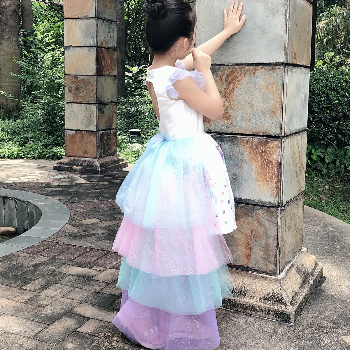 Платье принцессы на Хэллоуин шикарное платье с открытой спиной длинное