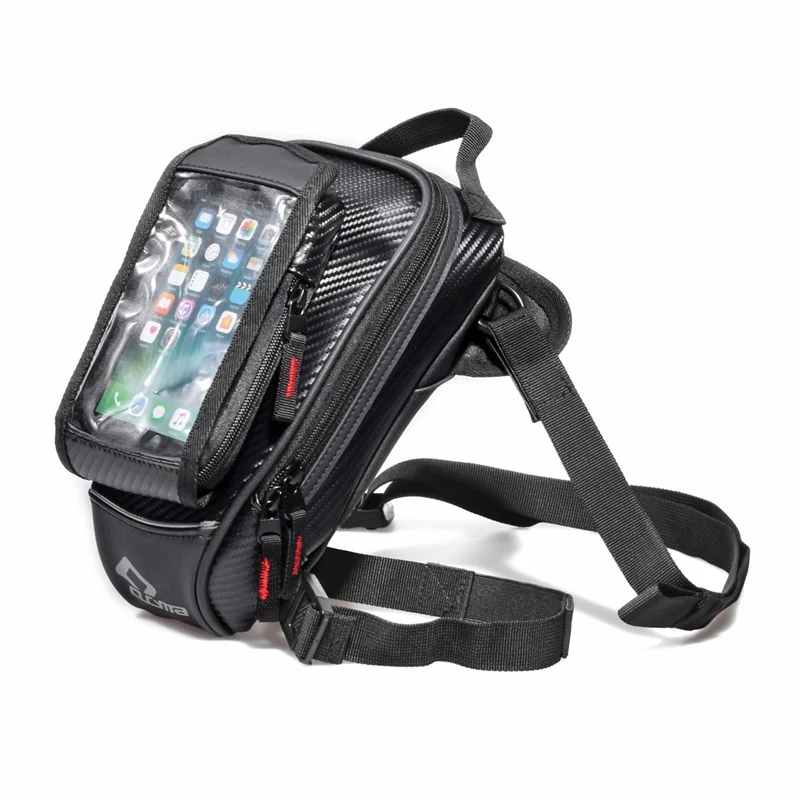 

Universal black motorcycle fuel tank bag magnetic motorcycle riding bag travel bag waterproof tool bag