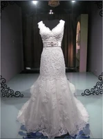 casamento vestido de noiva 2014 romantic new fashionable hotsexy v neck long lace wedding dresses bridal gown free shipping