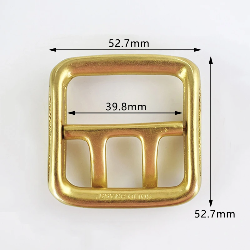Meetee 1pc/2pcs 40mm Men's Belt Buckles Pure Copper Double Pin Buckle Head DIY Jeans Waist Decoration Accessoy ZK2018 | Дом и сад