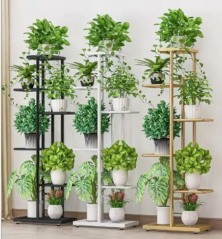 Съемный напольная полка для хранения железа искусство подвесные корзины Цветы