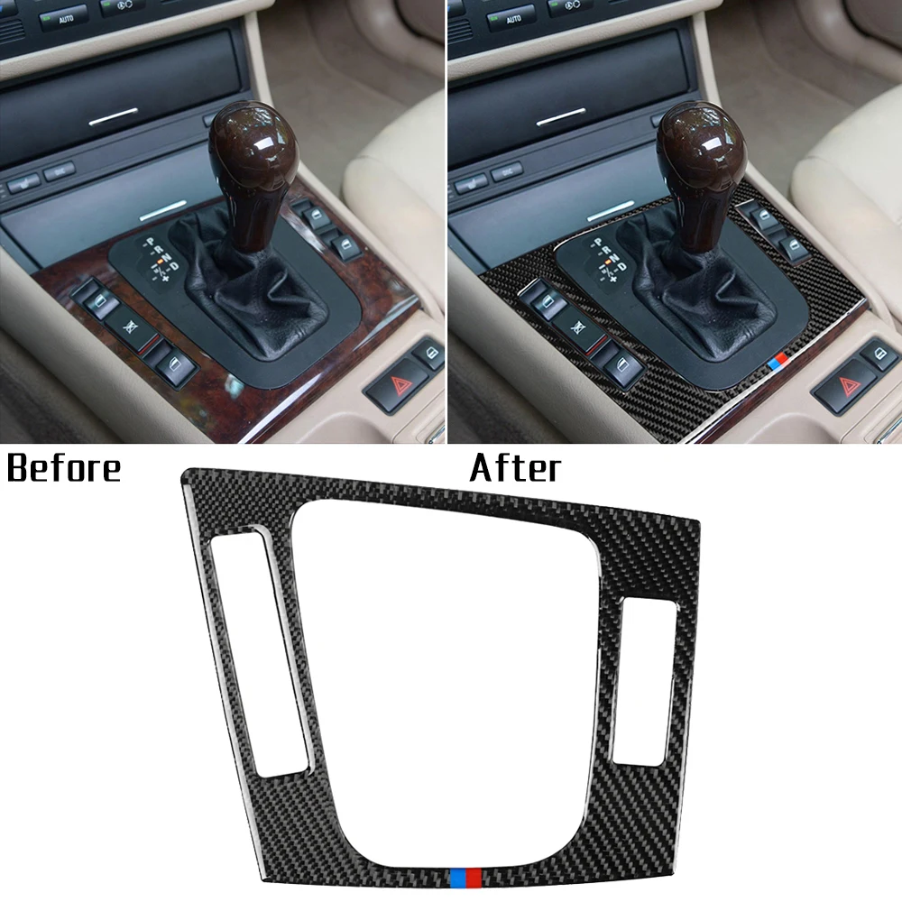 1 шт. наклейка * Панель переключения передач из углеродного волокна для BMW 3 серии
