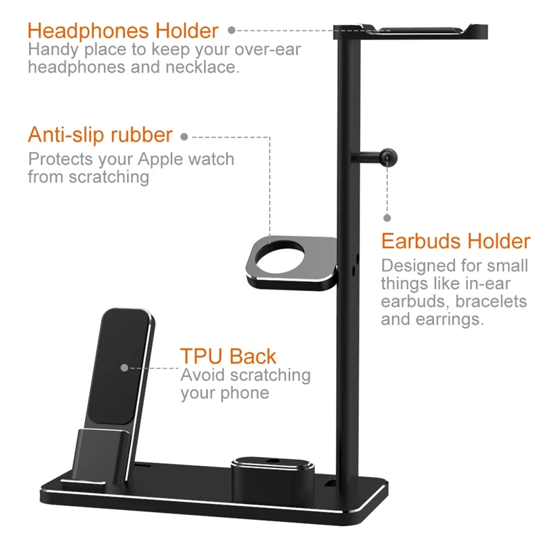 Headphone Stand with USB Charger Desktop Gaming Headset Holder Hanger Charging Station Suitable for DJ Wireles | Электроника