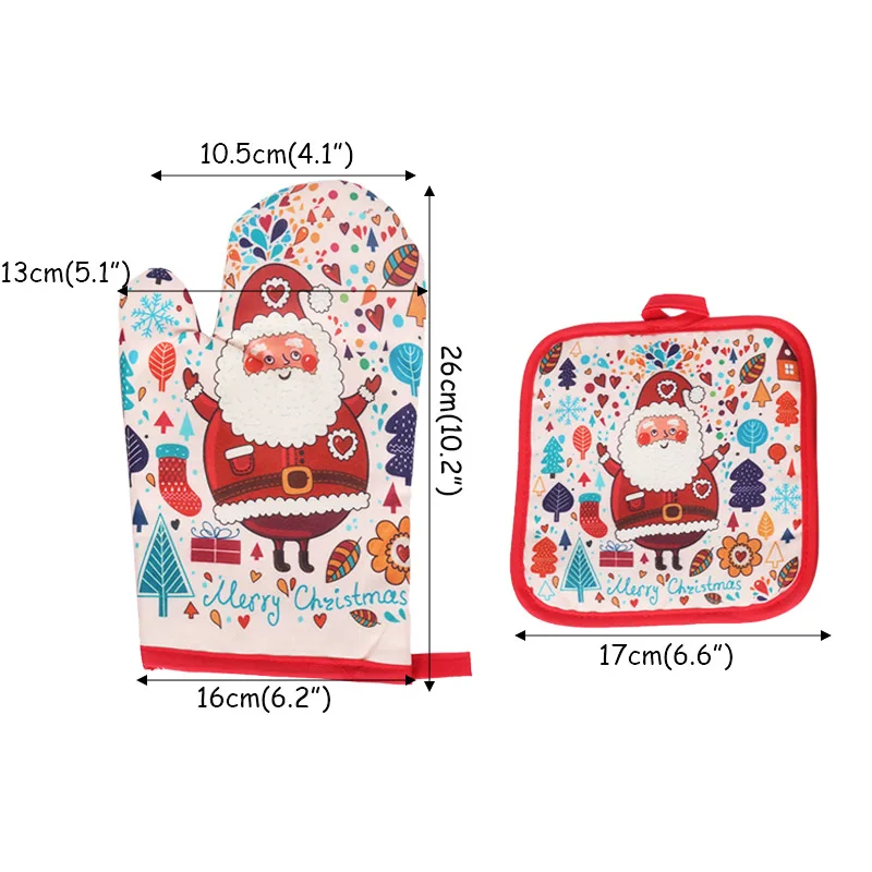 Рождественские перчатки для микроволновой печи 2020 рождественские украшения с