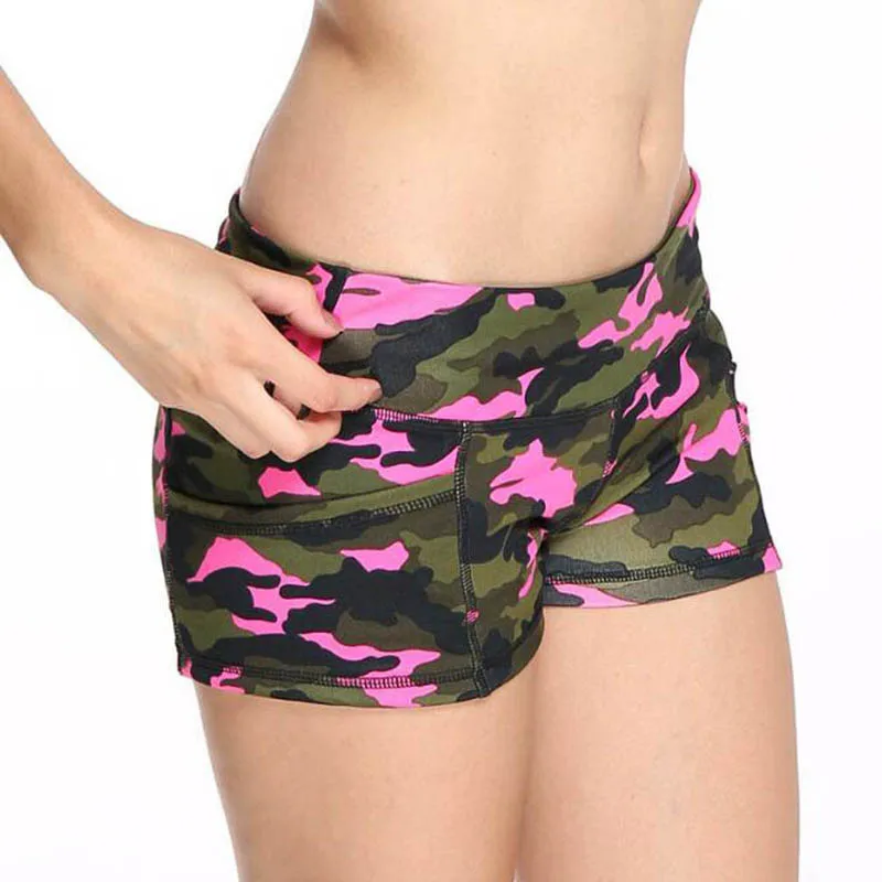 

Yoga Shorts Women Shorts Ladies Summer Casual Camouflage Push Up Fitness Skinny Shorts Running Gym Stretch Sports Short Pants