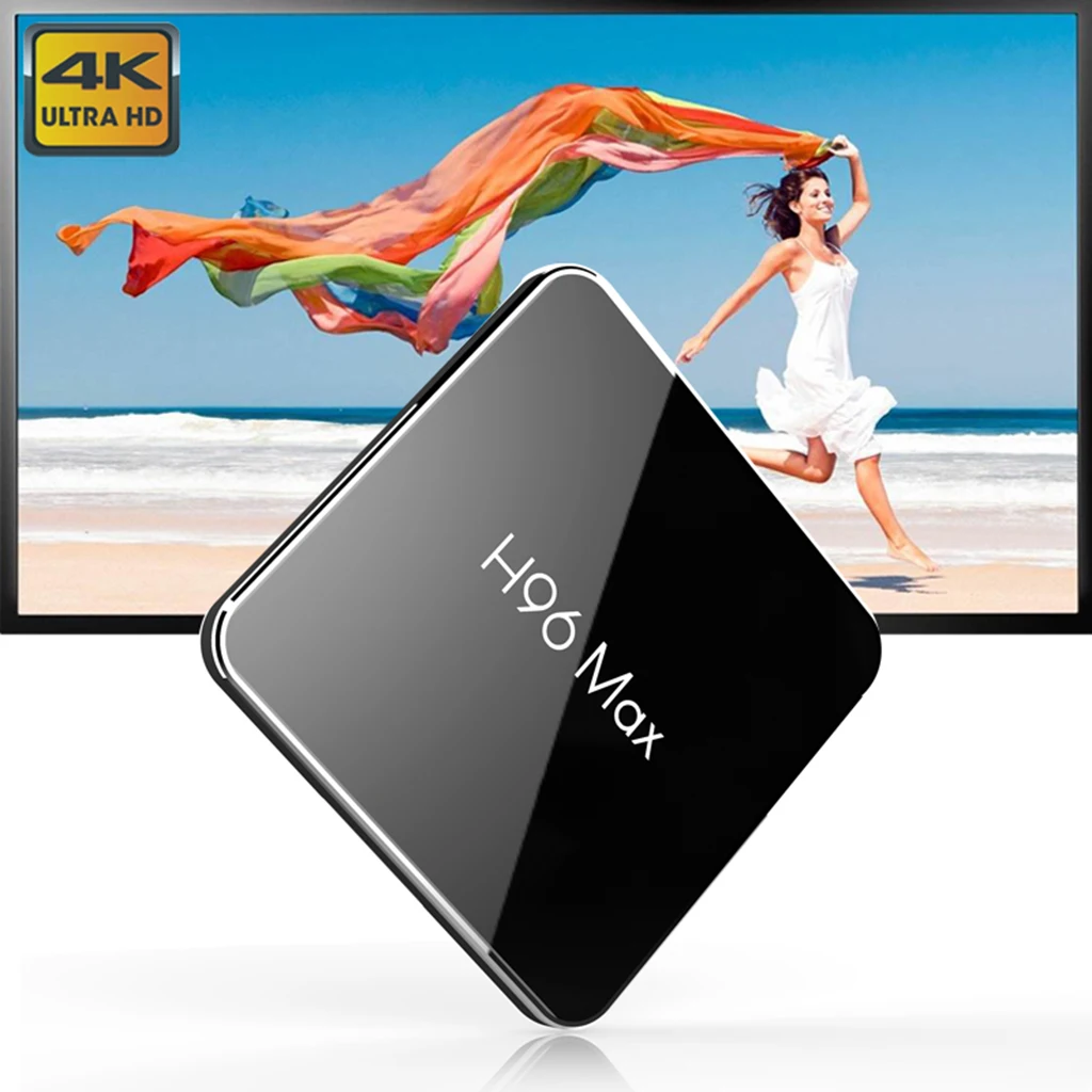 Приставка Смарт ТВ H96 MAX X2 4 ГБ 32 S905X2 1080P H.265 4K Google AU|ТВ-приставки и медиаплееры| |