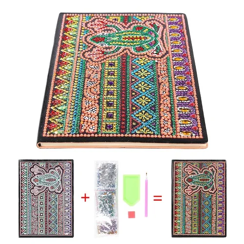 DIY Мандала особой формы алмазная живопись особенно индивидуальность смолы частичное сверление 50 листов A5 блокнот канцелярские принадлежности - Цвет: C
