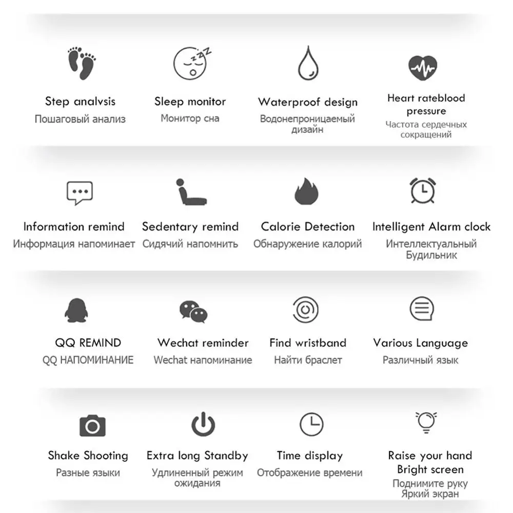 

Appearance size 1:1 explosion color screen smart bracelet heart rate blood pressure monitoring waterproof step counter Bluetooth